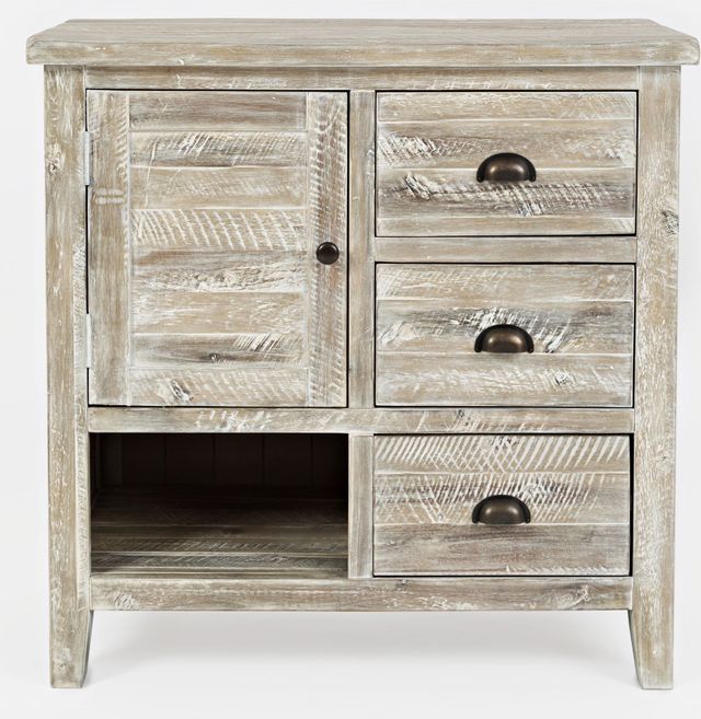 Jofran Inc. Artisan's Craft Washed Gray Accent Chest 3