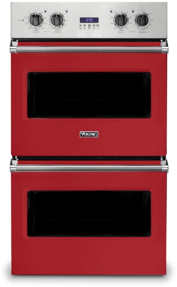 Viking® 5 Series 30" San Marzano Red Professional Built In Double Electric Select Wall Oven