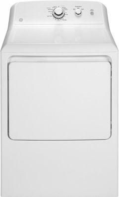 GE® 6.2 Cu. Ft. White Front Load Gas Dryer-GTX33GASKWW