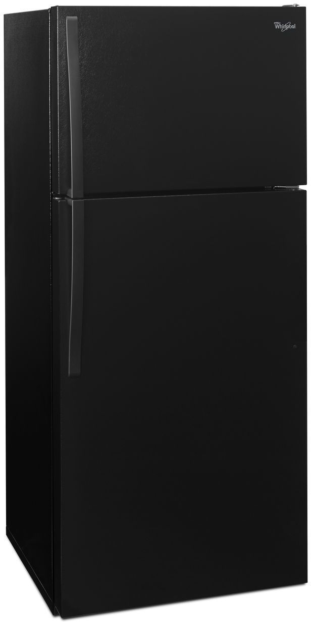 Whirlpool® 14.3 Cu. Ft. Top Freezer Refrigerator-Black-1