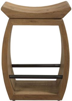 Uttermost® Connor Brown Modern Wood Counter Stool