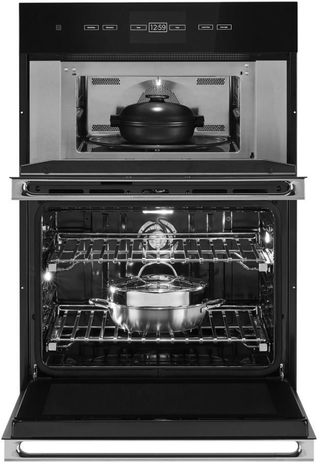 JennAir® NOIR™ 30" Stainless Steel Built-In Oven/Microwave Combination Electric Wall Oven-3
