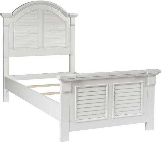 Liberty Summer House Oyster White Youth Twin Panel Bed-0