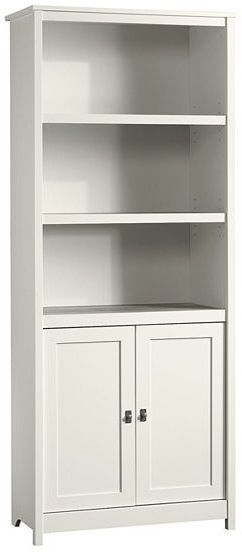 Sauder Select ® Cottage Road Soft White Library with Doors