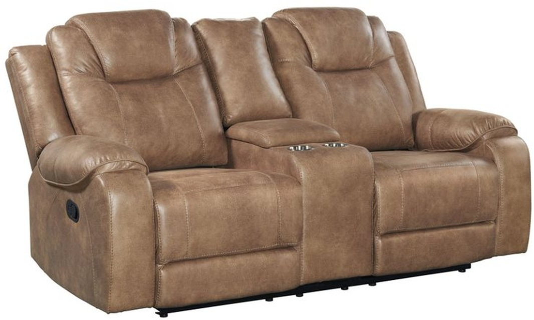 Motion loveseat store with console