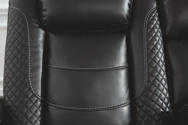 Signature Design by Ashley® Party Time Midnight Power Reclining Loveseat with Console 7