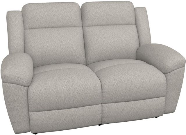 La-Z-Boy® Joel Stone Manual Reclining Loveseat with Console | Brownie ...