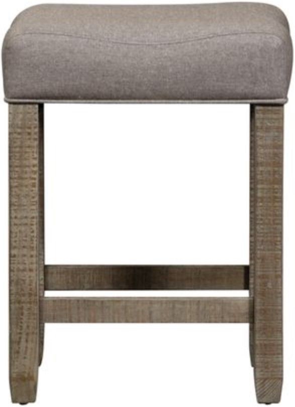 Liberty Parkland Falls Weathered Taupe Upholstered Console Stool-1
