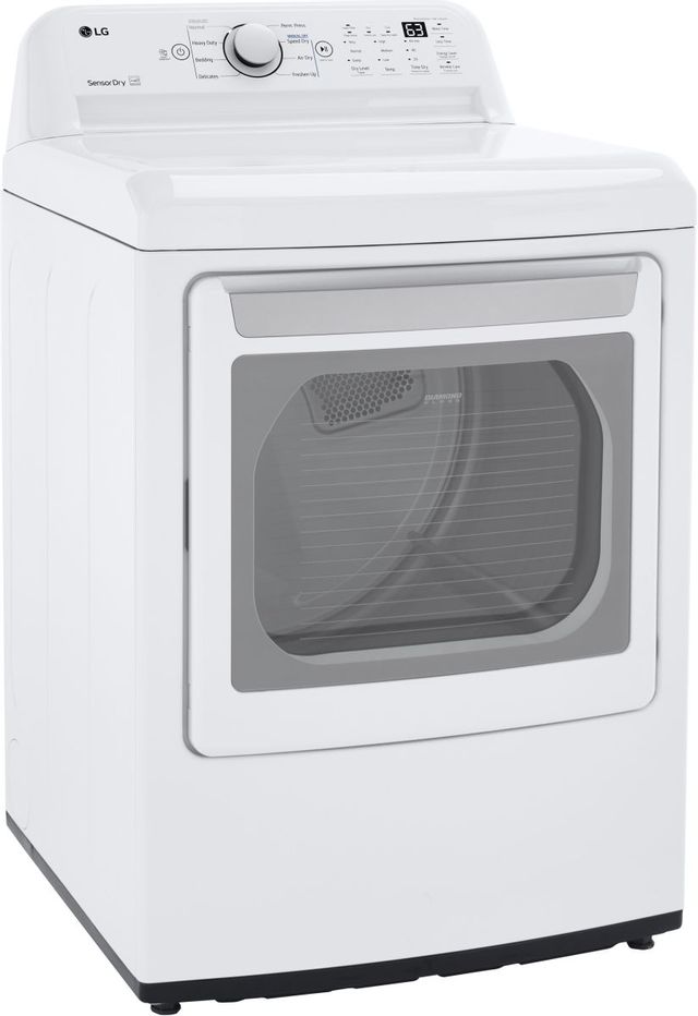 LG 7.3 Cu. Ft. White Front Load Gas Dryer-3