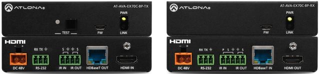 Atlona® Avance™ 4K/UHD HDMI Extender Kit with Control and Bidirectional Remote Power