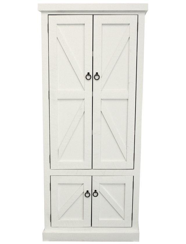American Heartland Manufacturing Bright White Double Door Pantry