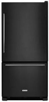 KitchenAid 22.0 Cu. Ft. Bottom Freezer Refrigerator-Black
