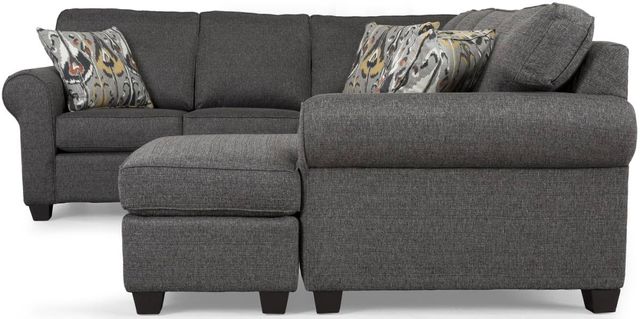 Decor-Rest® Furniture LTD 2576 2-Piece Dark Gray Sectional Sofa 2