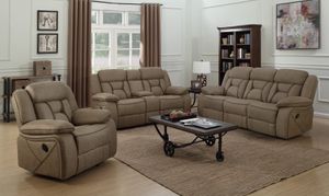 Coaster® Higgins 2-Piece Tan Reclining Living Room Set