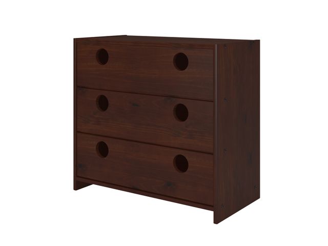 Donco Trading Company Cappuccino Circles Low Loft Drawer Chest-0