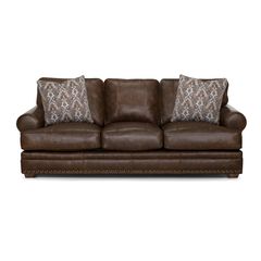 Franklin Tula Leather Brown Sofa