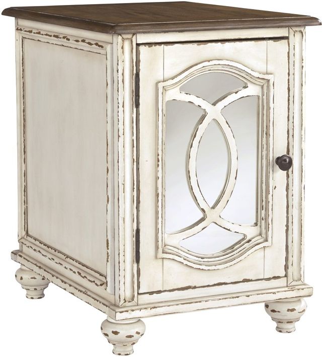 Signature Design by Ashley® Realyn White/Brown Chairside End Table-0