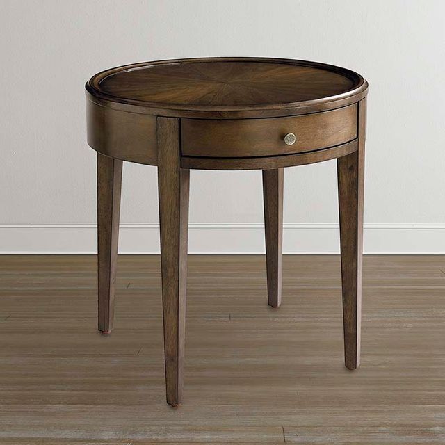 Bassett® Furniture Palisades Brindle Round Lamp Table 1