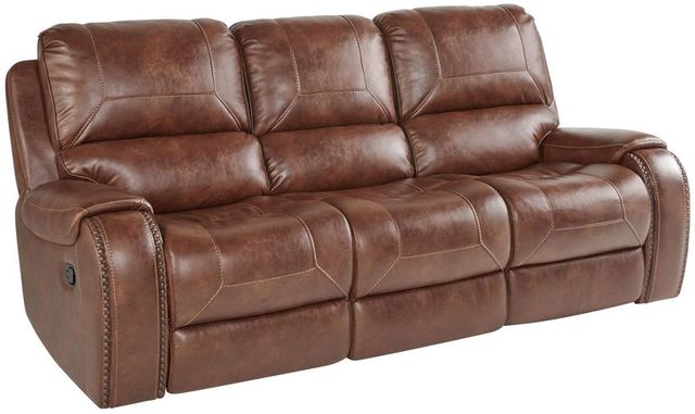 Steve Silver Co.® Keily Brown Manual Motion Glider Recliner Loveseat-0