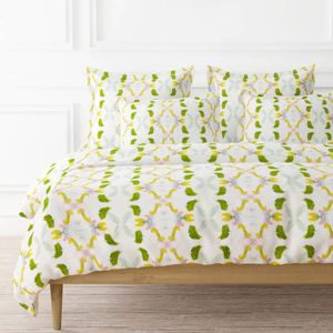 Laura Park Designs Dogwood Multi-Colored Microlux King Duvet Cover