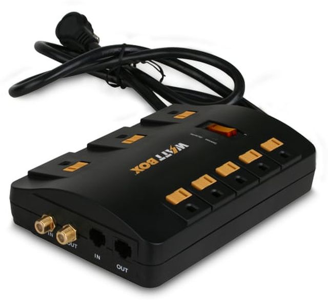 SnapAV WattBox® 8 Outlet Surge Protector with Coax, Phone and Ethernet Protection