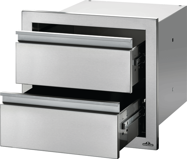 Napoleon Stainless Steel Double Drawer 1