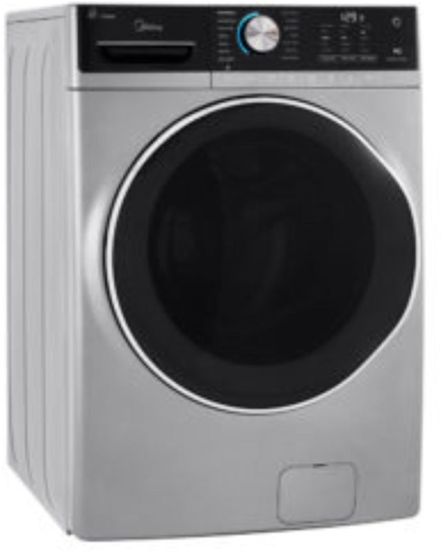 Midea® 5.2 Cu. Ft. Graphite Silver Front Load Washer 1