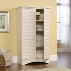 Sauder® Harbor View Antiqued White Cabinet
