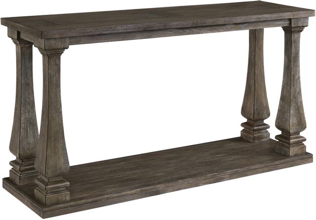 Signature Design by Ashley® Johnelle Weathered Gray Sofa Table-0
