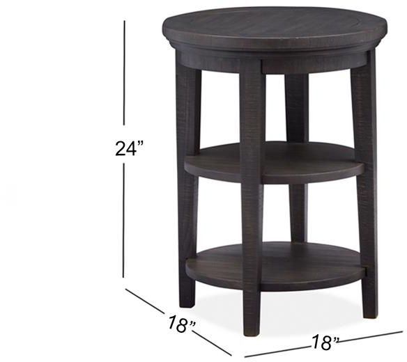 Magnussen Home® Westley Falls Graphite Accent End Table 4