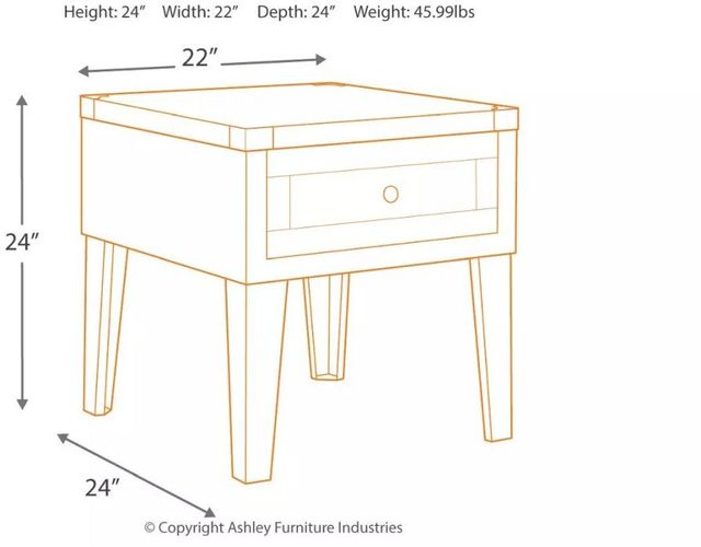 Signature Design by Ashley® Chazney Rustic Brown End Table 3