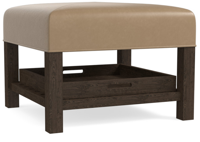 Bassett® Furniture Lori Sable Ottoman with Tray