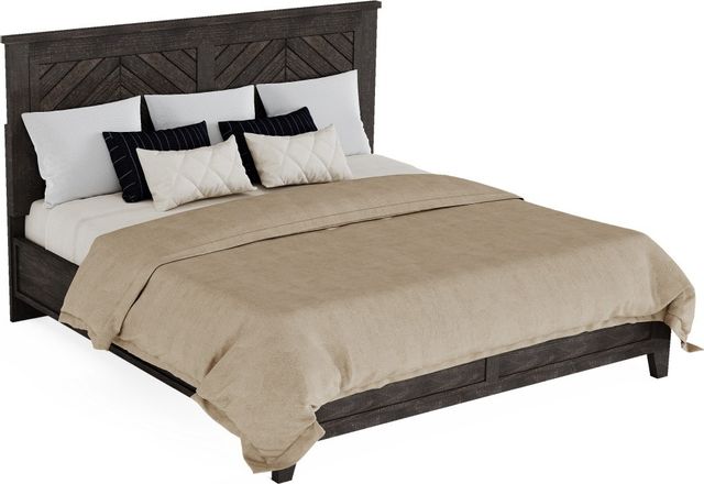 Flexsteel® Chevron Ebony King Panel Bed 1