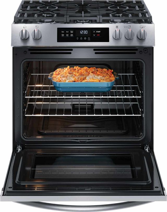 Frigidaire® 30" Stainless Steel Freestanding Gas Range with Front Controls 25