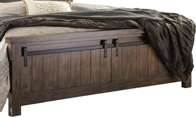 Signature Design by Ashley® Lakeleigh Dark Brown Queen Panel Bed 7