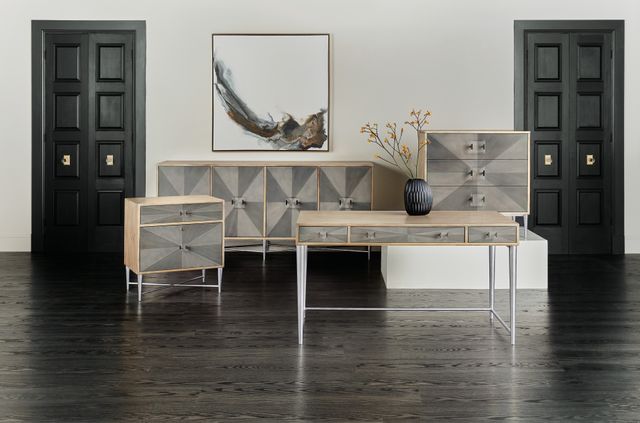 Hooker® Furniture Melange Beige/Gray/Silver File Cabinet-2