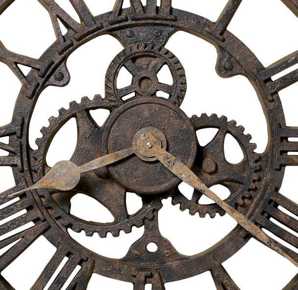 Howard Miller® Allentown Rusted Metal Wall Clock 1