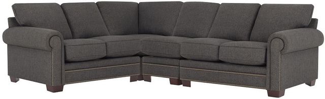 Kevin Charles Fine Upholstery® Foster Sugarshack Dark Brown Sectional-0