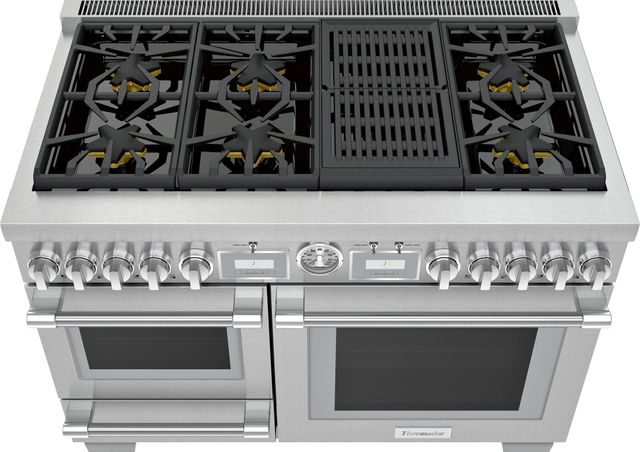 Thermador® Pro Grand® 48" Stainless Steel Pro Style Dual Fuel Range 1