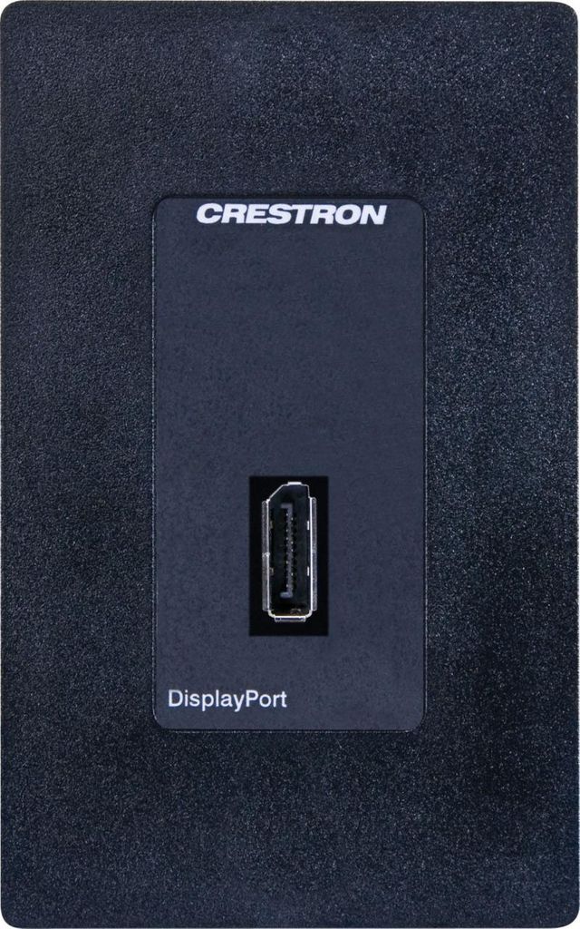 Crestron® Media Presentation Wall Plate-Black
