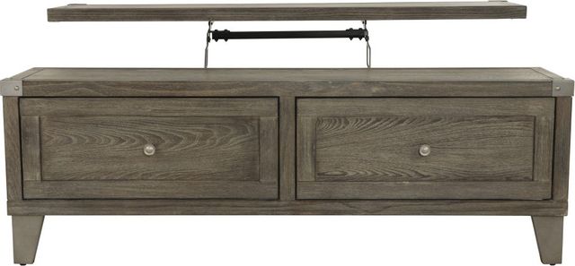 Signature Design by Ashley® Chazney Rustic Brown Lift Top Coffee Table 7