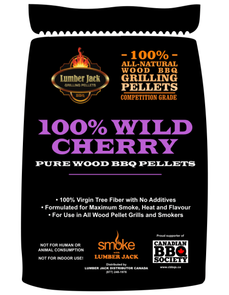 100% WILD CHERRY LUMBER JACK BBQ PELLETS 0