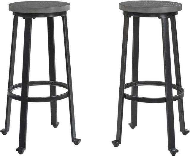 Signature Design by Ashley® Challiman Antique Gray Bar Stool 2