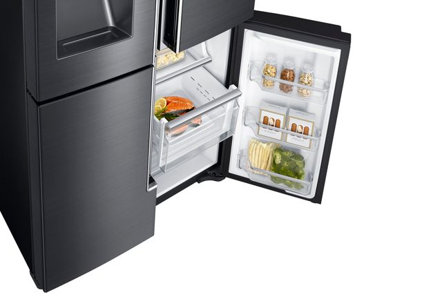 Samsung 4-Door Flex™23 Cu. Ft. Counter Depth French Door Refrigerator-Black Stainless Steel  *Scratch and Dent Price $2491.00 Call For Availability* 7