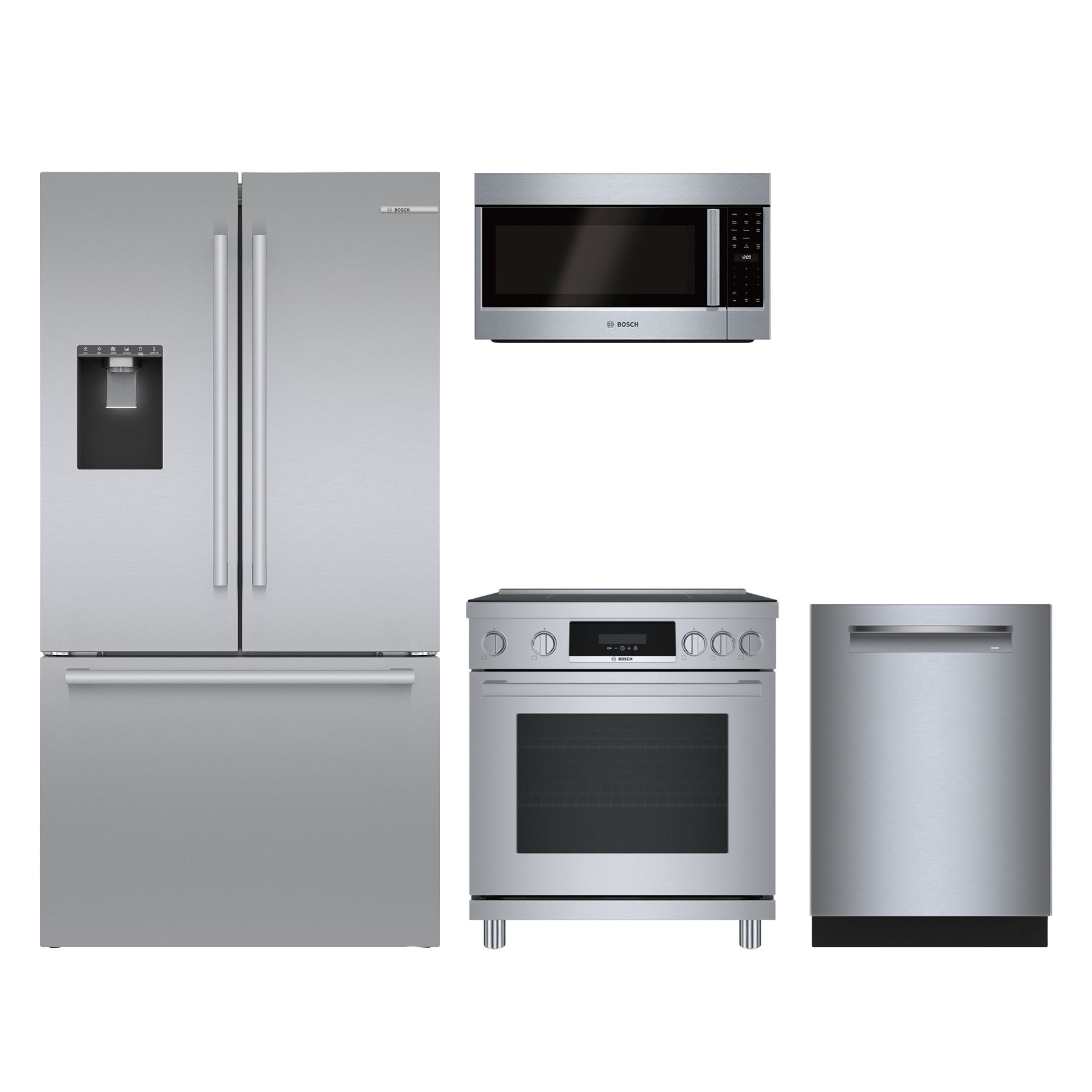 Bosch 4 Piece Stainless Steel Kitchen Package