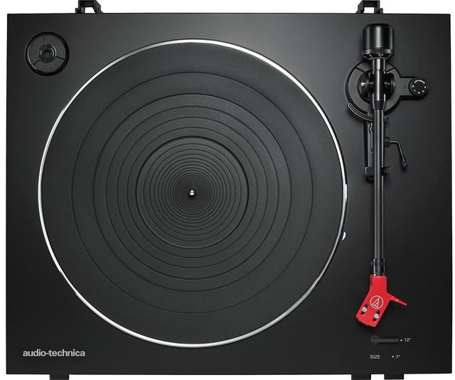 Audio-Technica® AT-LP3BK Black Fully Automatic Belt-Drive Stereo Turntable 1