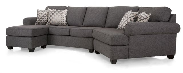 Decor-Rest® Furniture 2576 2-Piece Sectional Sofa with cuddler 0