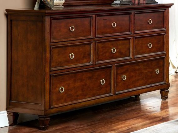 New Classic® Home Furnishings Tamarack Brown Cherry Dresser-0