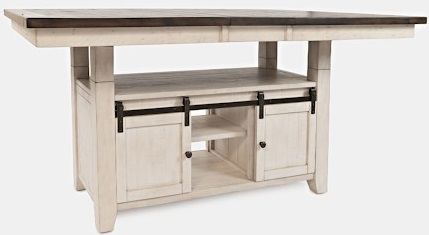 Jofran Inc. Madison County White High/Low Dining Table-2