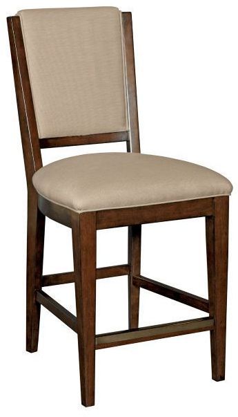 Kincaid® Elise Spectrum Sunbrella Fabric & Appalachian Maple Counter Height Chair